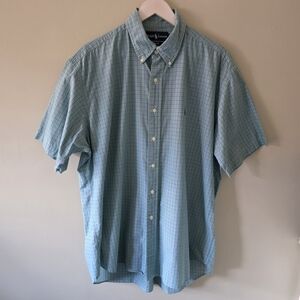 NWOT Ralph Lauren L Old Money Country Club Gingham Plaid Blake Button Down Shirt